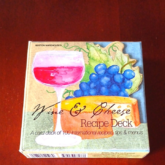 Boston Warehouse Other - Wine & Cheese Recipe Deck Cards